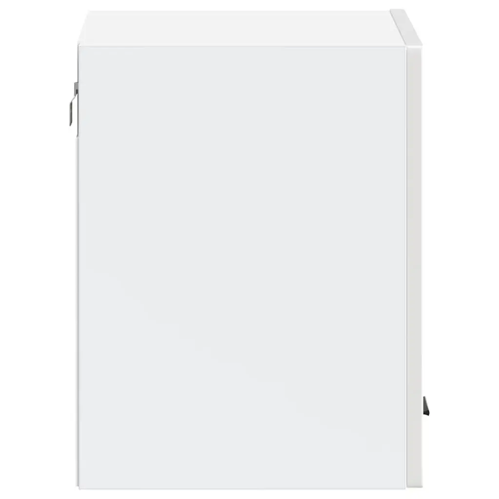 Kitchen Wall Cabinet White High Gloss Storage Unit Wall-Mounted Engineered Wood