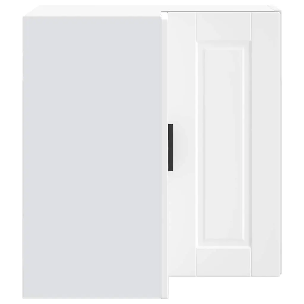 Kitchen Wall Corner Cabinet White Engineered Wood Storage Cupboard