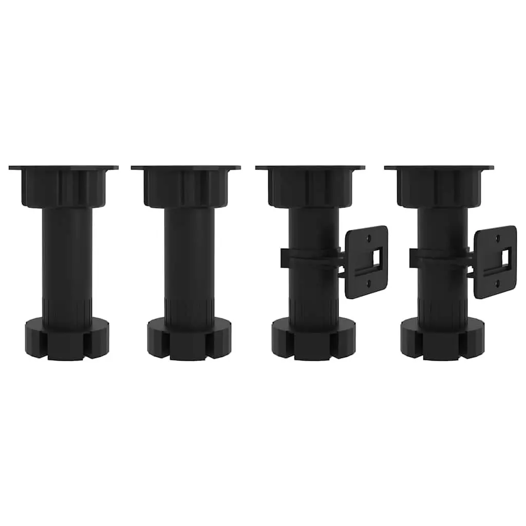 White Kitchen Cupboard Storage Cabinet Engineered Wood Adjustable Feet Doors