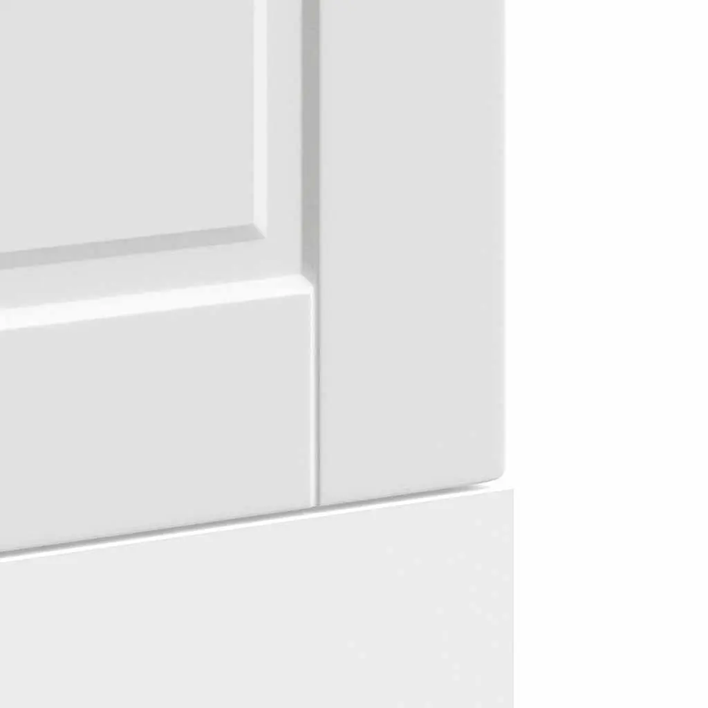 Dishwasher Panel White Engineered Wood 45x1.5x57 cm