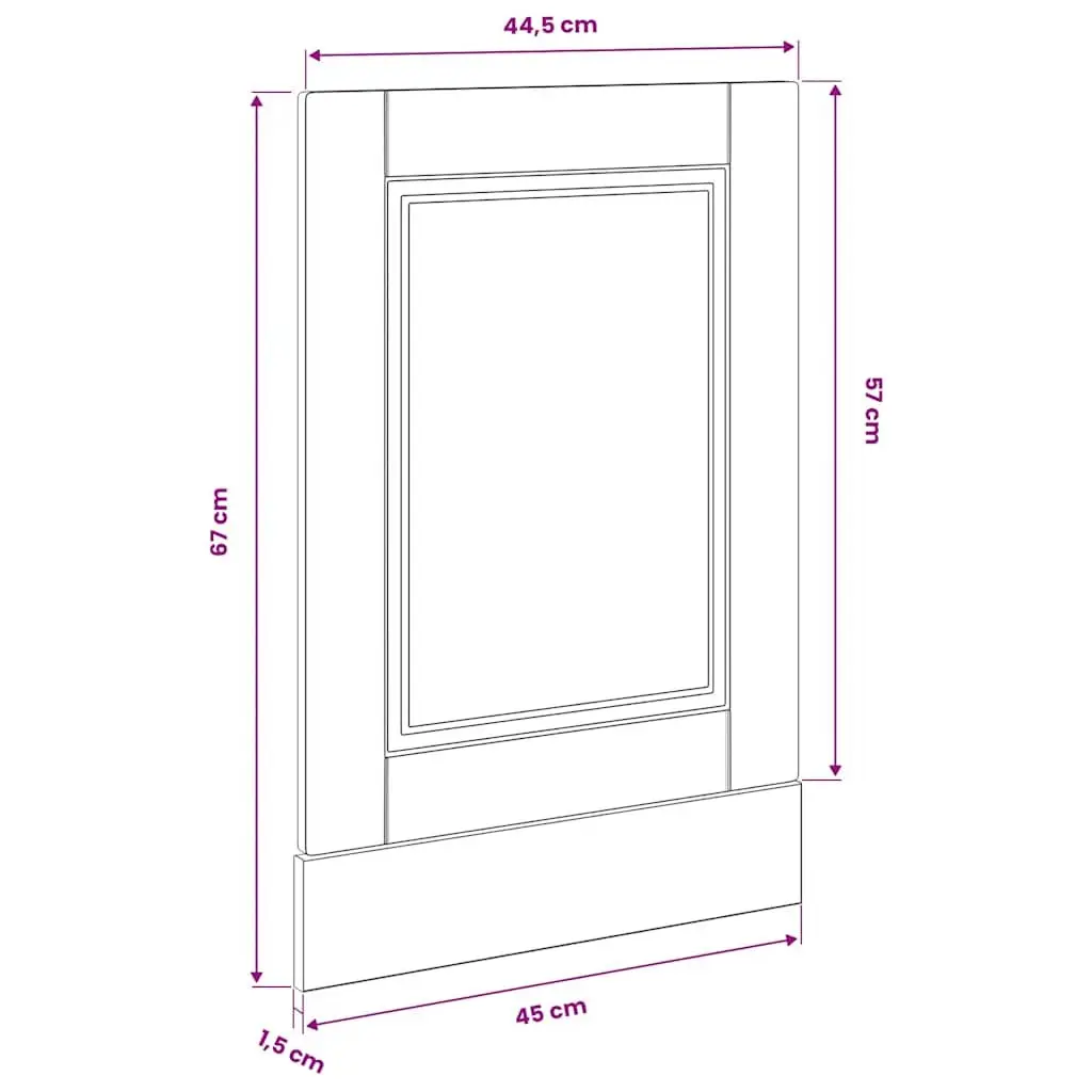 Black Dishwasher Panel for Kitchen Style