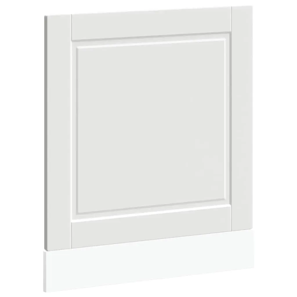 Dishwasher Panel White Engineered Wood 60x1.5x57cm