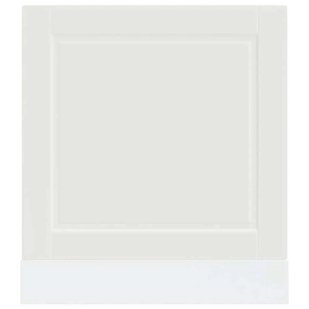 Dishwasher Panel White Engineered Wood 60x1.5x57cm