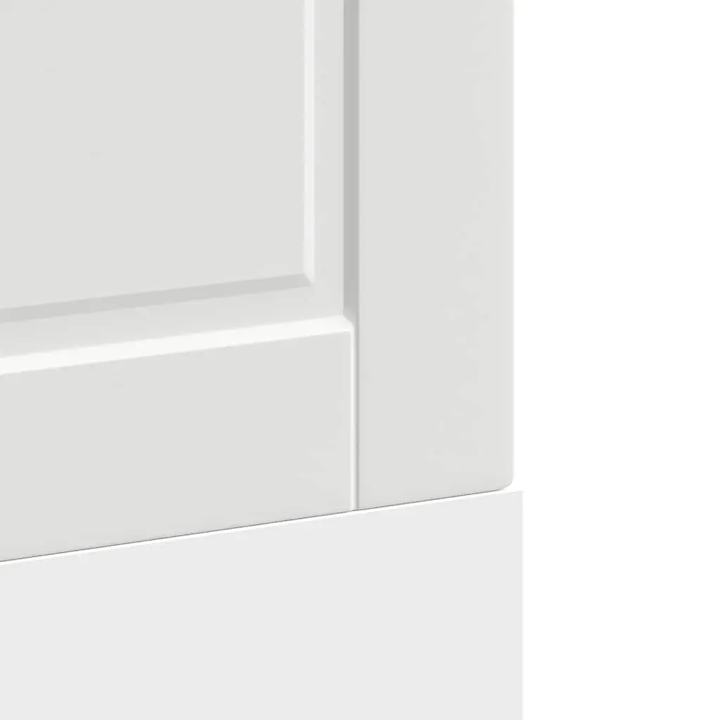 Dishwasher Panel White Engineered Wood 60x1.5x57cm