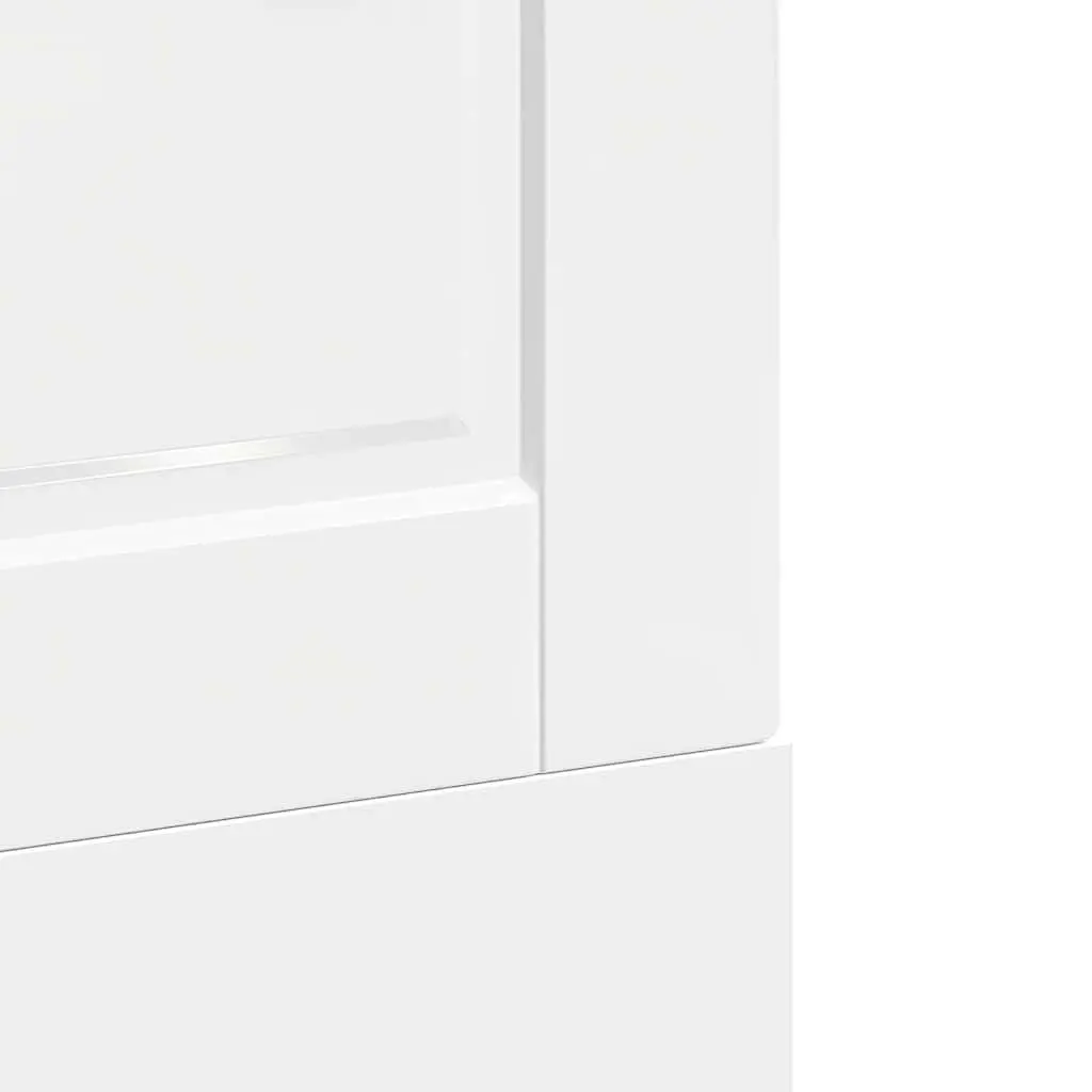 Dishwasher Front Cover Engineered Wood High Gloss White Panel 60x15x57cm