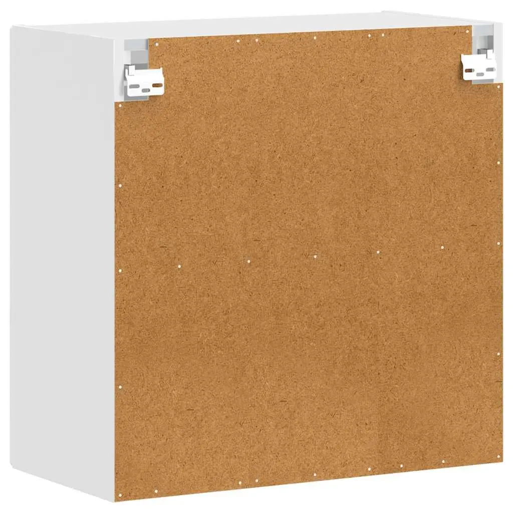 Kitchen Cabinet Glass Door White Wall-Mounted Storage Organiser