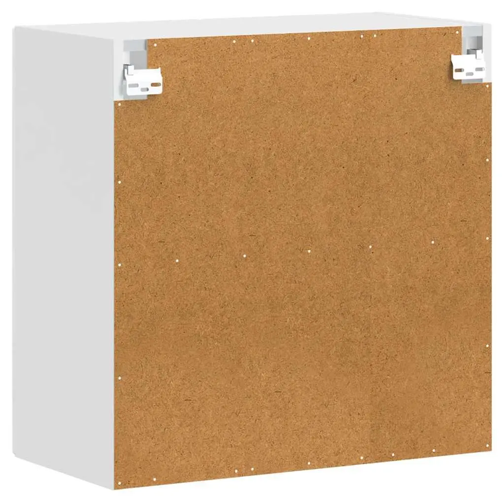 Kitchen Wall Cabinet Glass Door White High Gloss Storage Shelving Unit Organiser