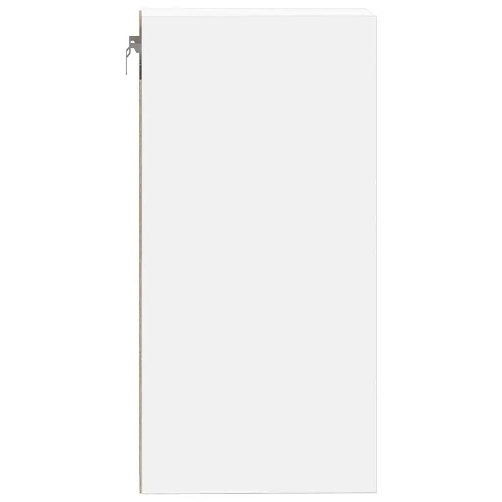 Wall-Mounted Kitchen Cabinet Storage Engineered Wood White 20x29.5x60cm