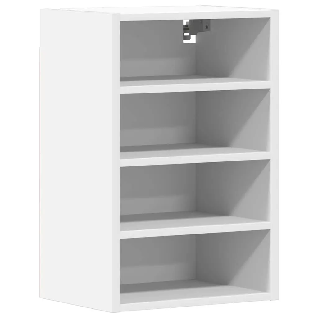 Hanging Kitchen Cabinet White Wall-Mounted Storage Engineered Wood 40x29.5x60cm