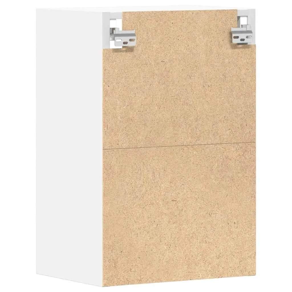 Hanging Kitchen Cabinet White Wall-Mounted Storage Engineered Wood 40x29.5x60cm