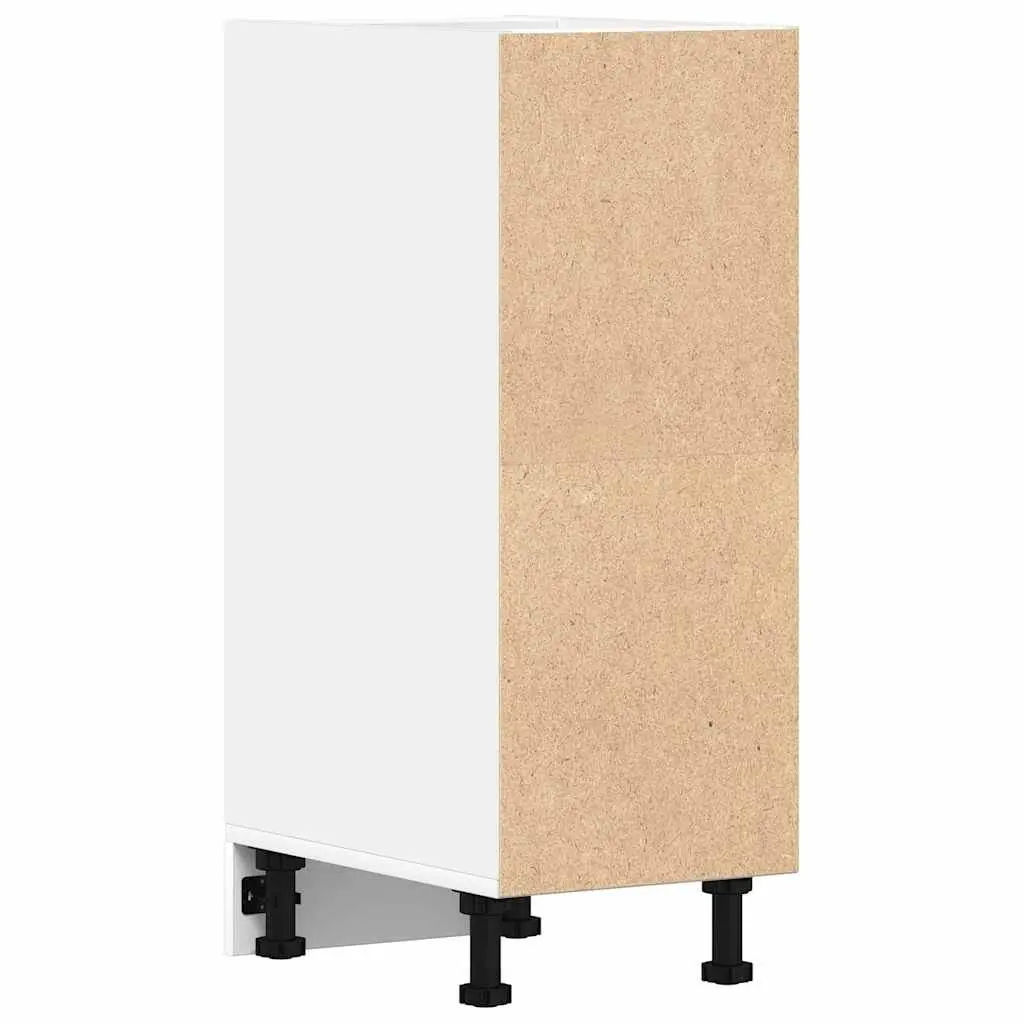 Bottom Kitchen Cabinet White Storage Cupboard 30x44.5x81.5cm Engineered Wood