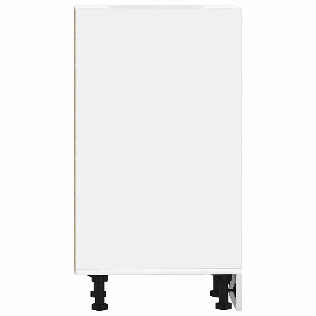 Bottom Kitchen Cabinet White Storage Cupboard 30x44.5x81.5cm Engineered Wood