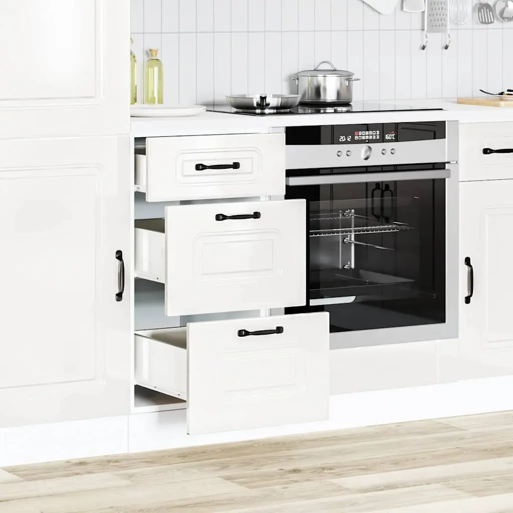 High Gloss White Kitchen Base Cabinet