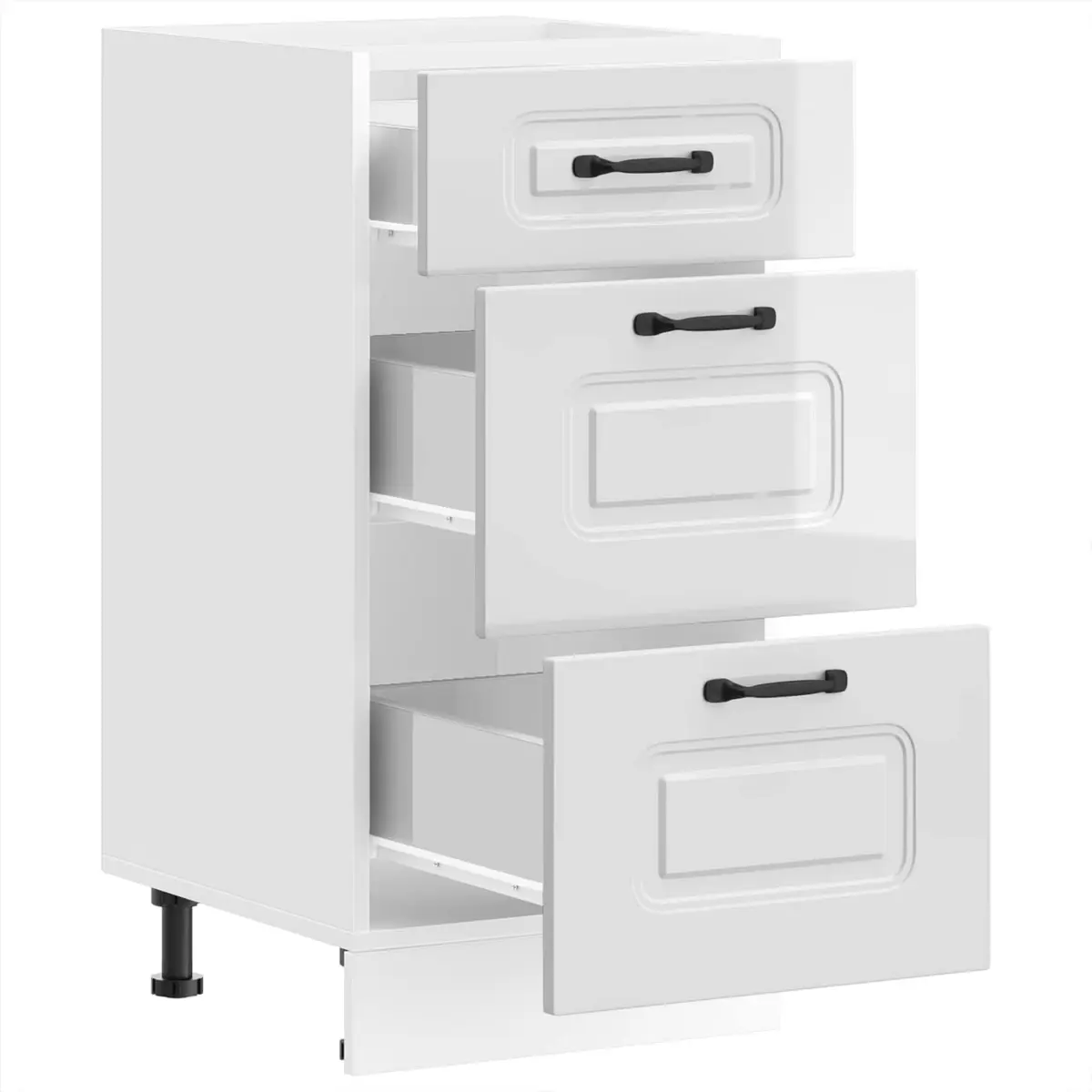 High Gloss White Kitchen Base Cabinet