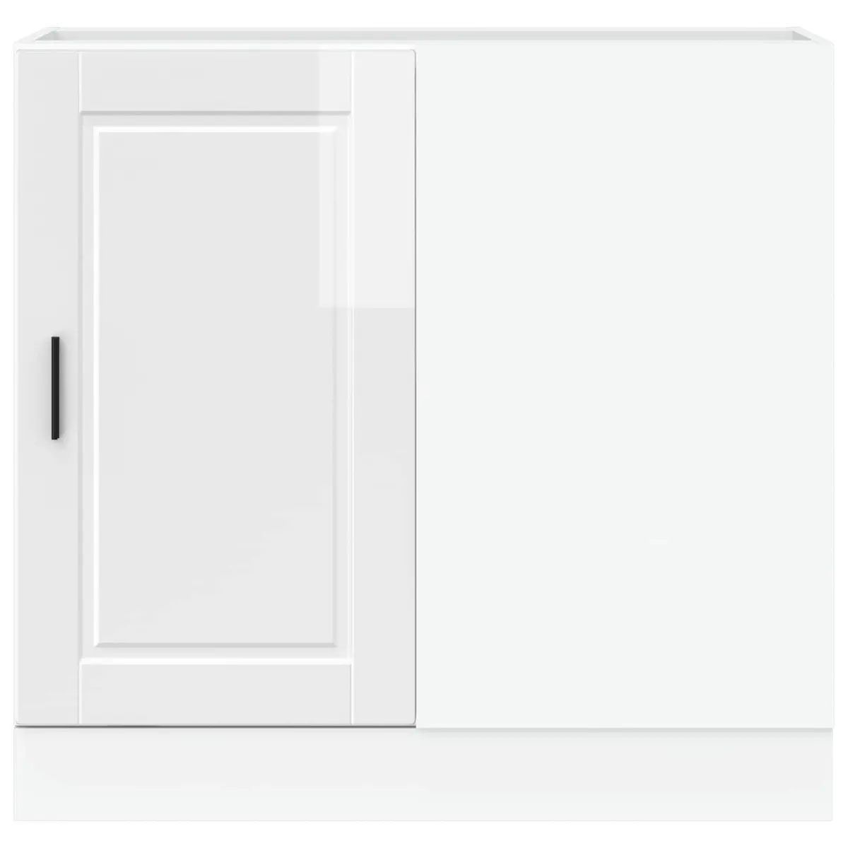 Engineered Wood White High Gloss Kitchen Storage Unit Base Cabinet Cupboard