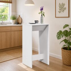 Elegant White Bar Table for Stylish Living Areas