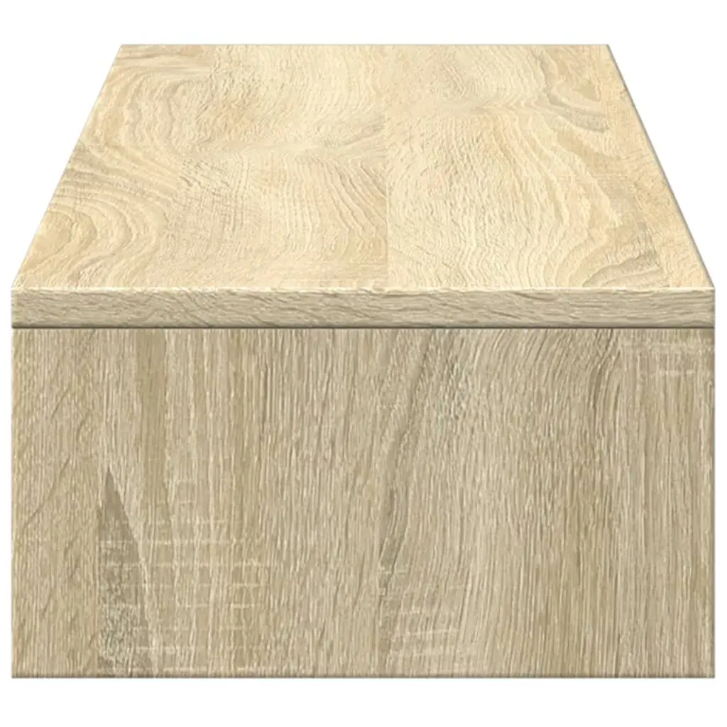 Monitor Stand with Storage Drawers Brown Engineered Wood 100 x 27 x 15 cm