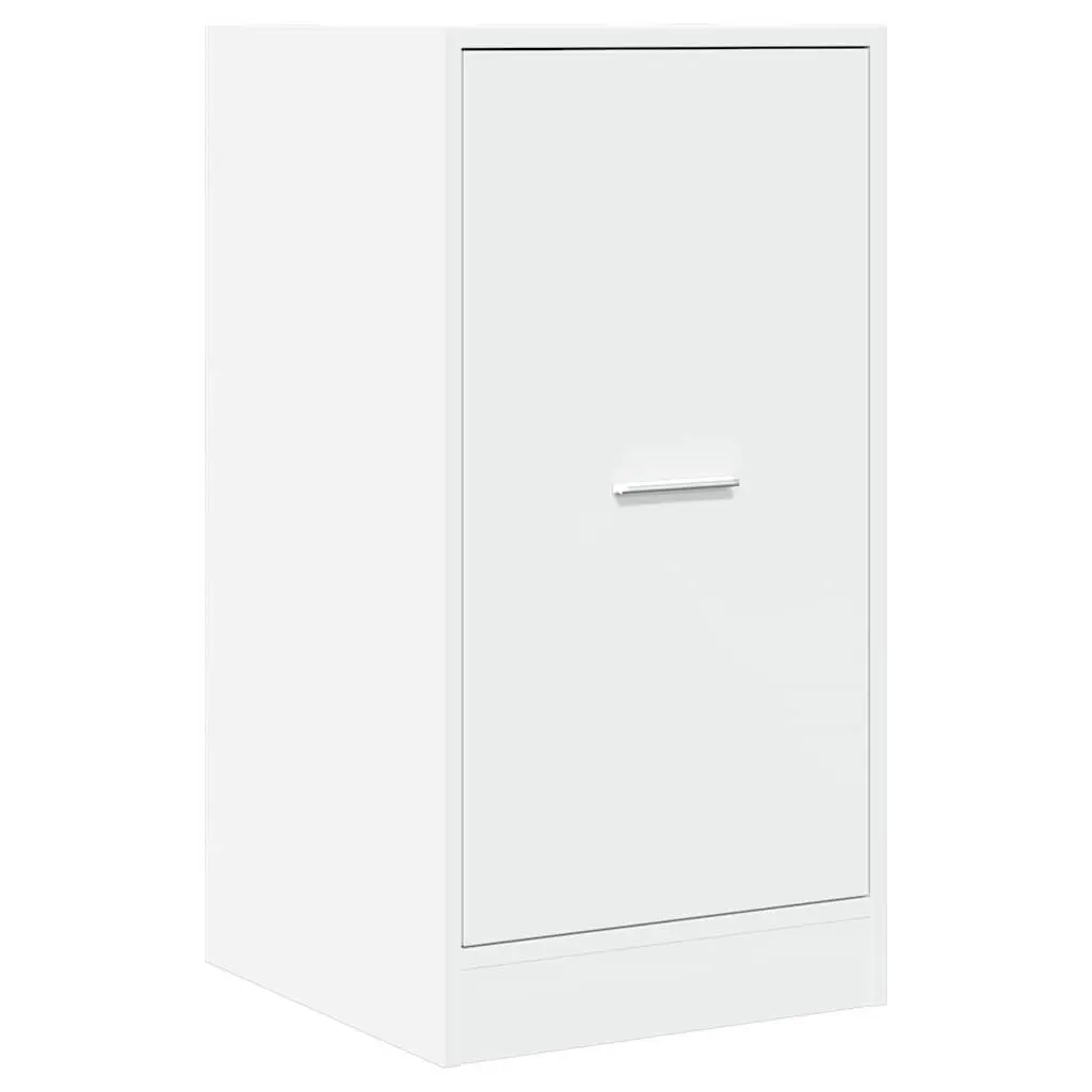 Apothecary Cabinet White Storage Chest Engineered Wood Decorative Bedroom