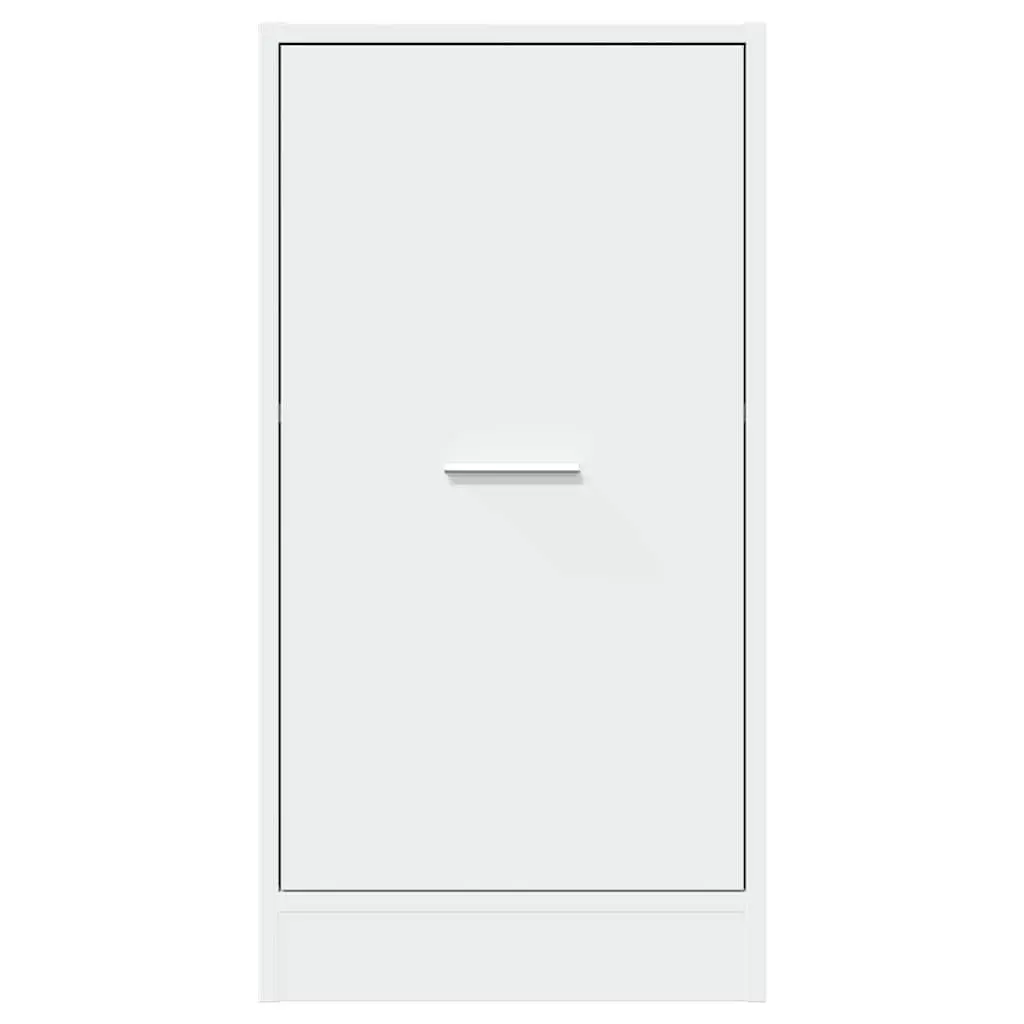 Apothecary Cabinet White Storage Chest Engineered Wood Decorative Bedroom