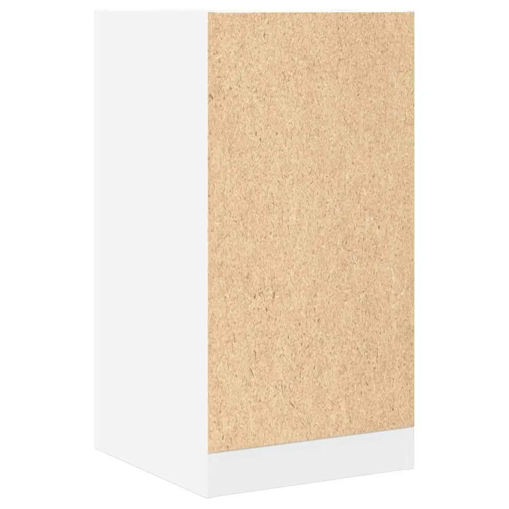 Apothecary Cabinet White Storage Chest Engineered Wood Decorative Bedroom