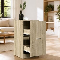 Storage Cabinet Apothecary Chest Engineered Wood Brown 40x41x77.5cm Home Office
