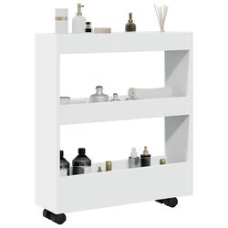 Three-Tier Narrow Rolling Trolley for Efficient Storage