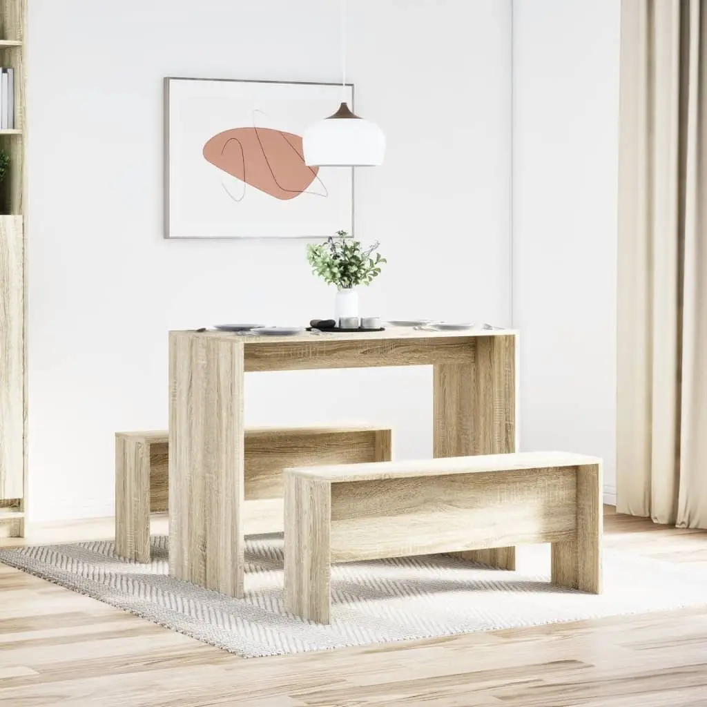 Dining Table and Bench Set