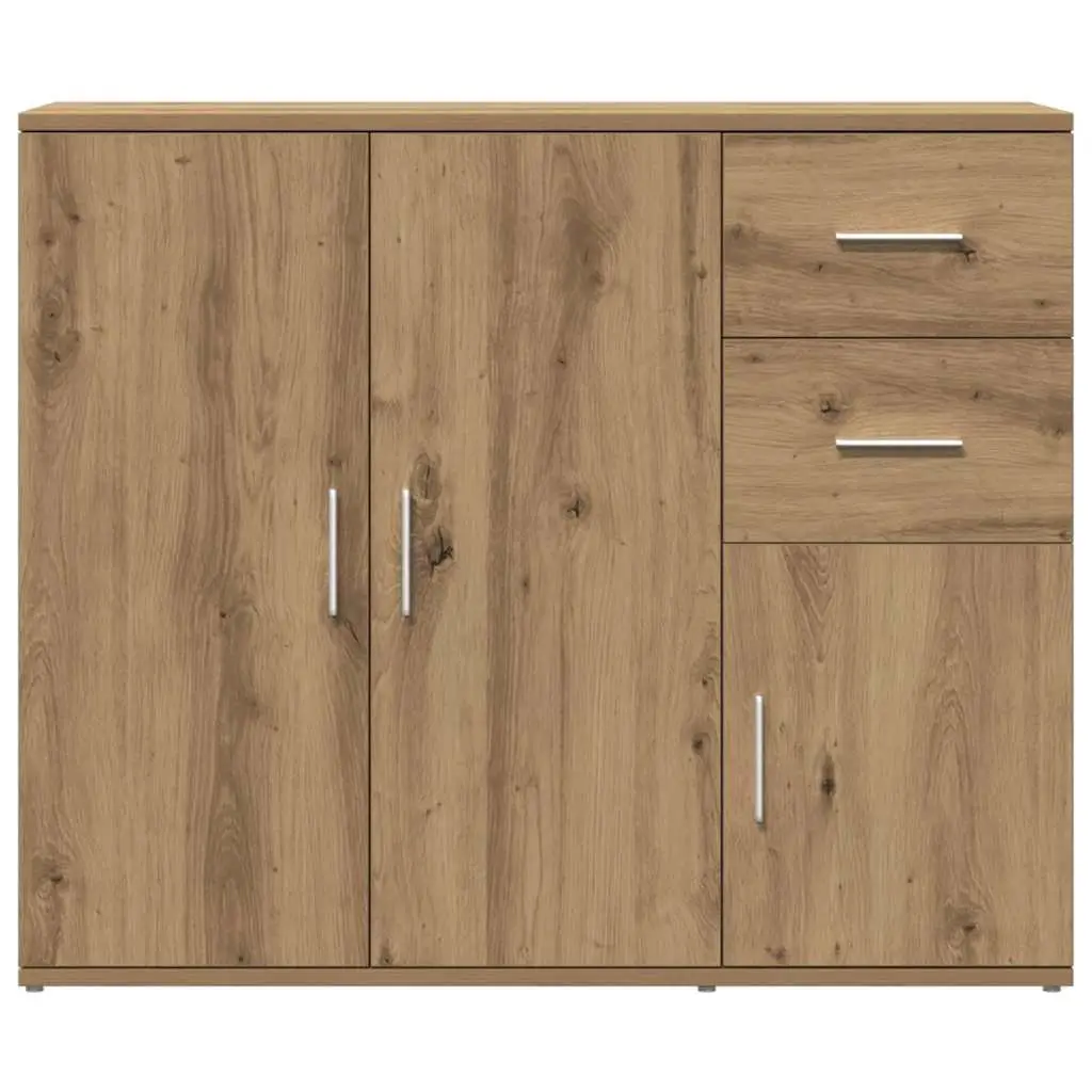 Sideboard Brown Engineered Wood Cabinet Storage Buffet 91L x 29.5W x 75H cm