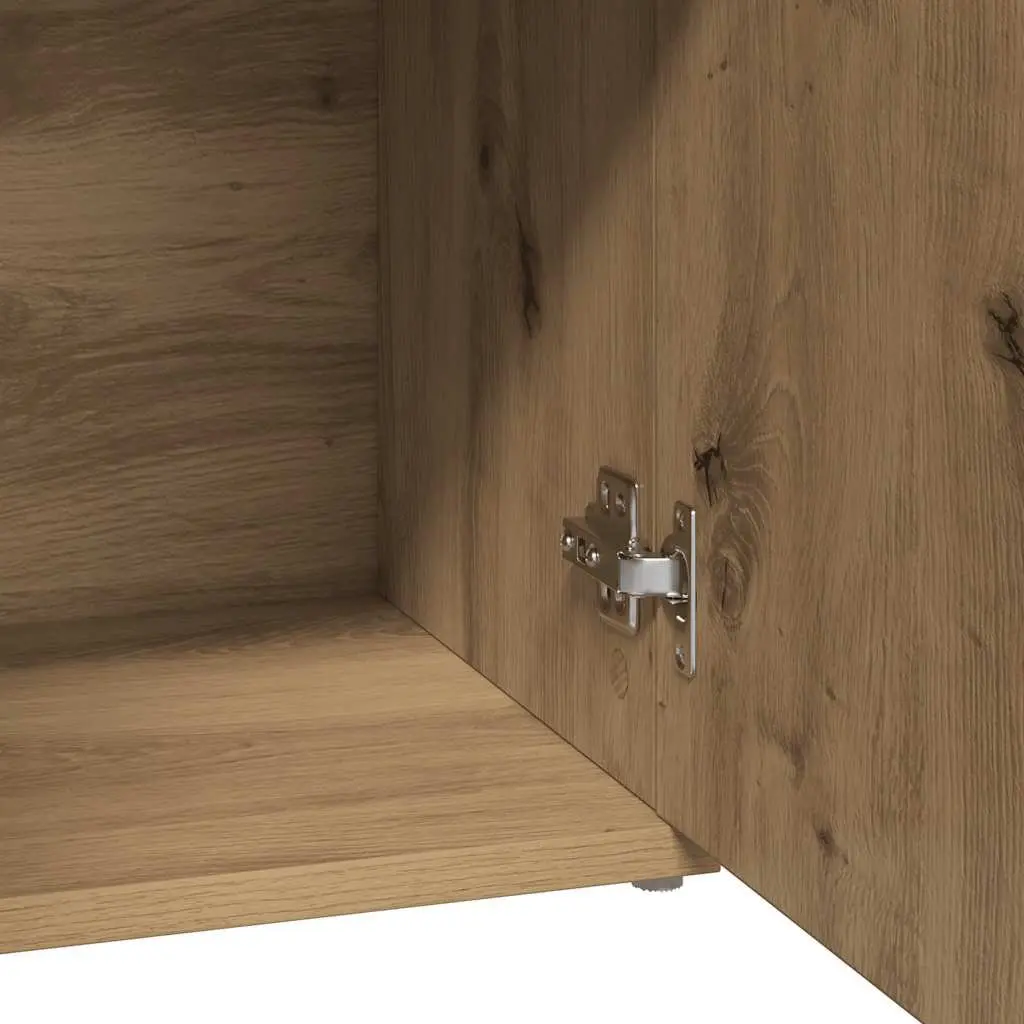 Sideboard Brown Engineered Wood Cabinet Storage Buffet 91L x 29.5W x 75H cm