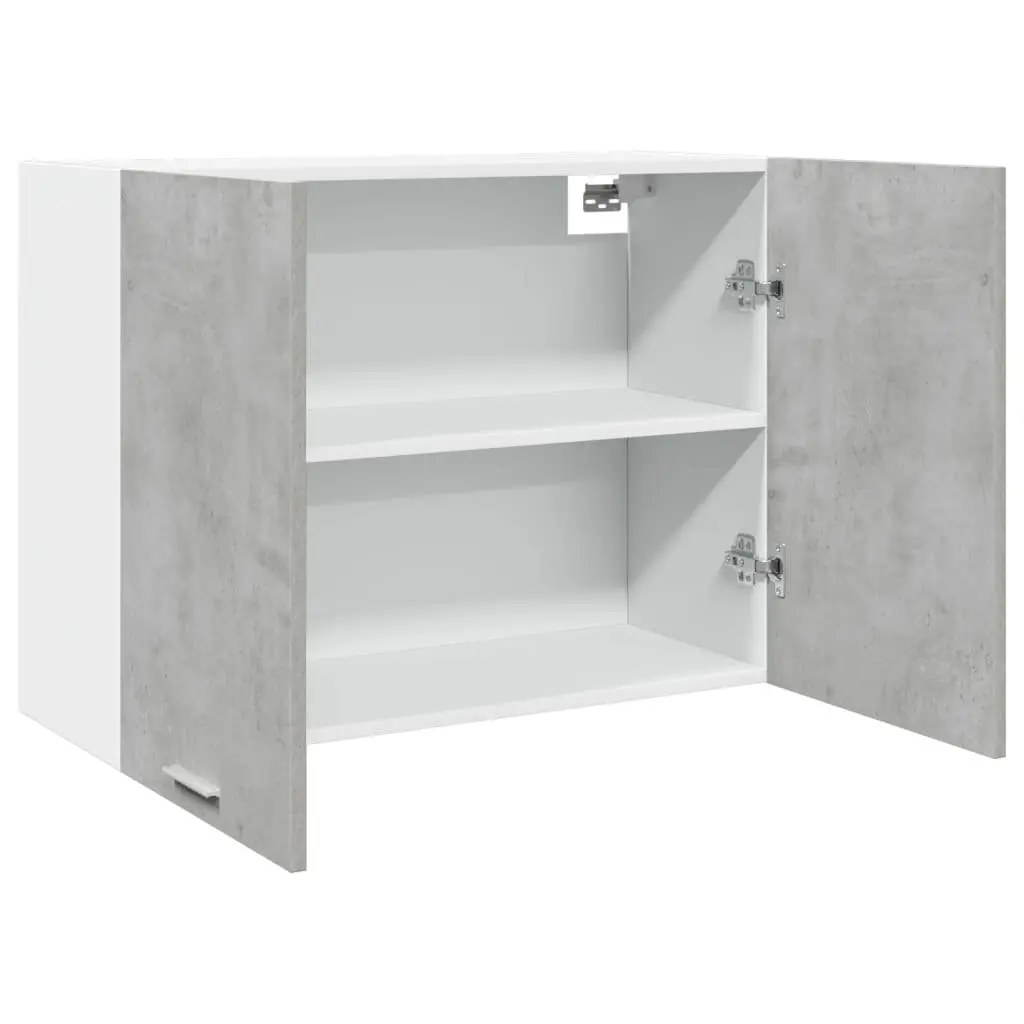 Hanging Kitchen Cabinet Wall-Mounted Grey Engineered Wood 80x31x60cm