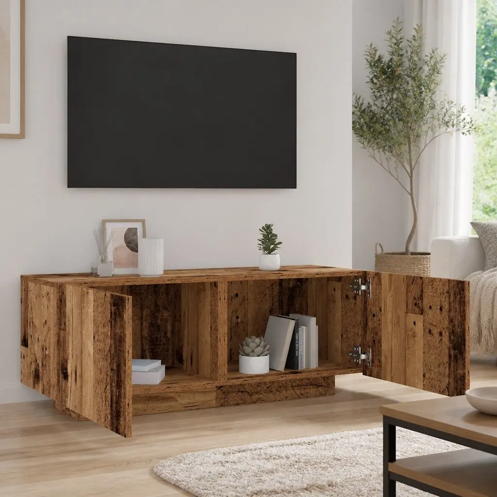 TV Stand Old Wood Style Media Unit 100x35x40cm