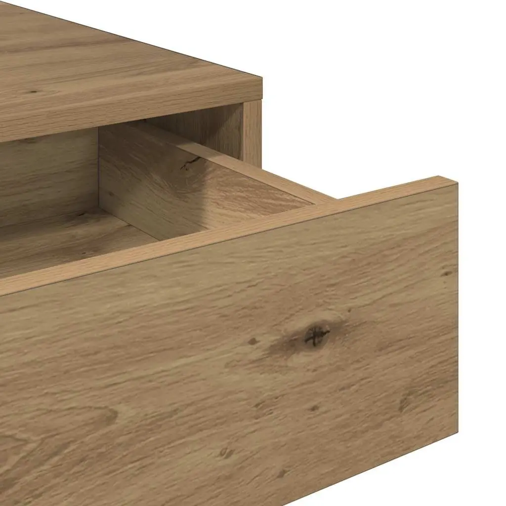 Office Desk Brown Engineered Wood 2 Drawer 101x50x76.5cm