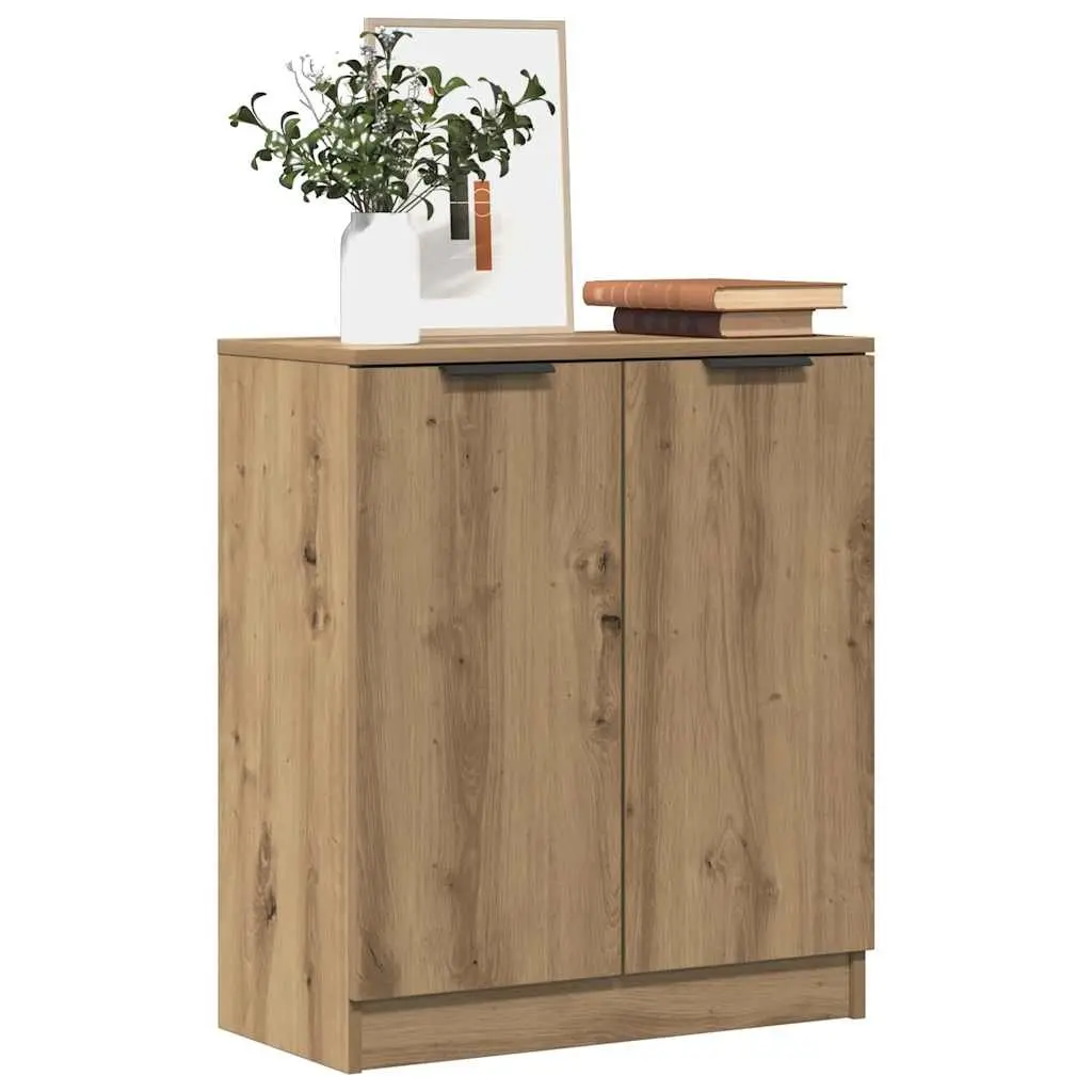 Brown Sideboard Buffet Cabinet Storage Engineered Wood 60x30x70cm Display Unit