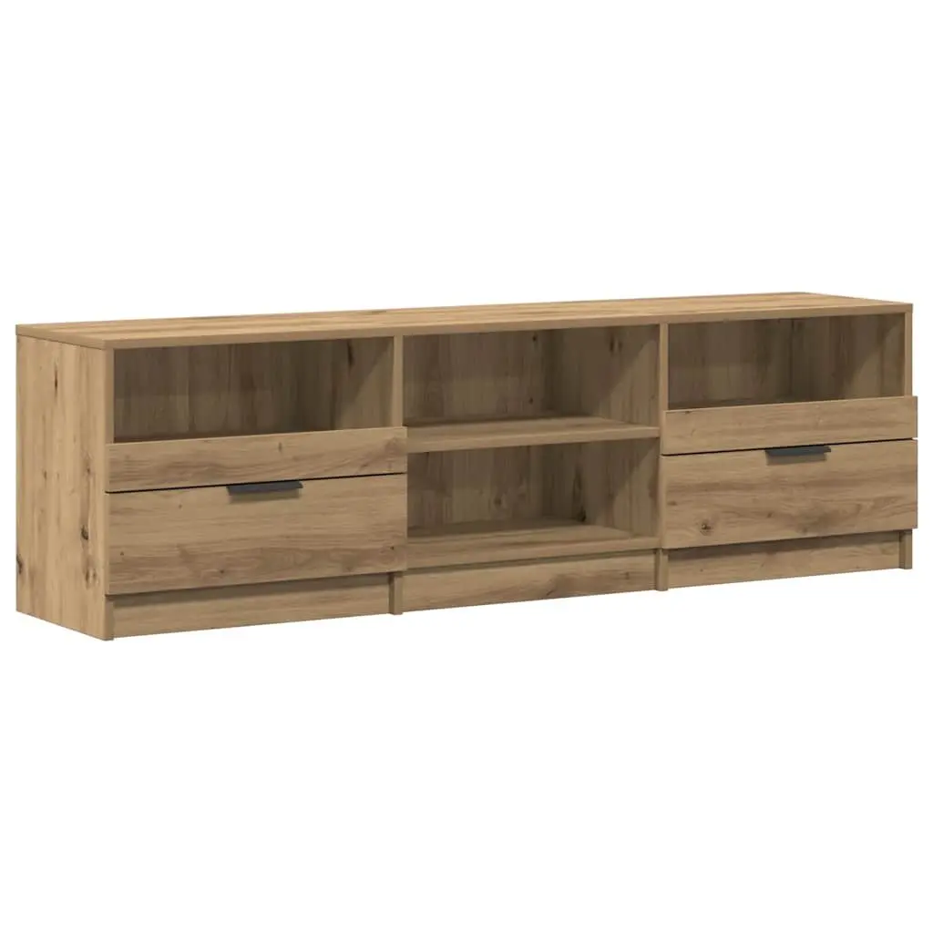 TV Cabinet Engineered Wood Brown Storage Unit 150 x 33.5 x 45 cm