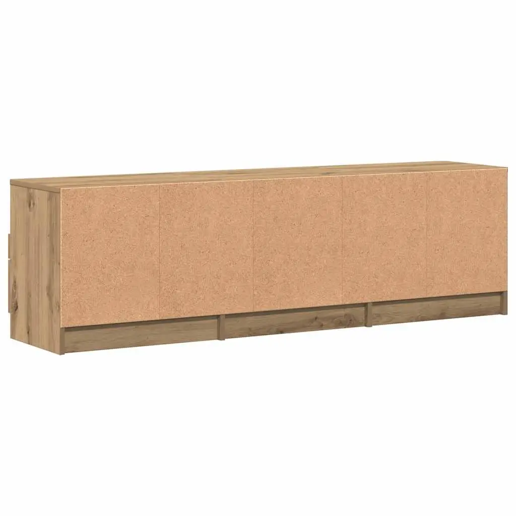 TV Cabinet Engineered Wood Brown Storage Unit 150 x 33.5 x 45 cm