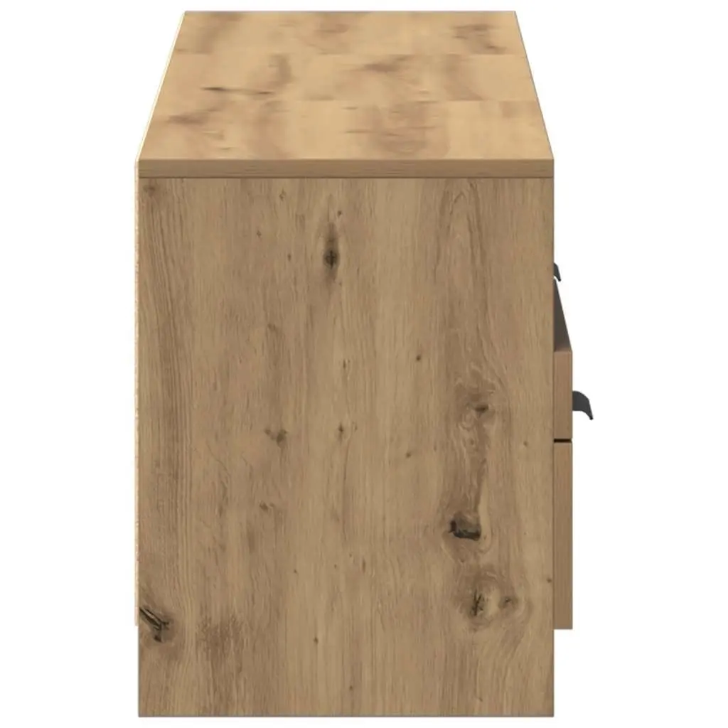 TV Cabinet Engineered Wood Brown Storage Unit 150 x 33.5 x 45 cm
