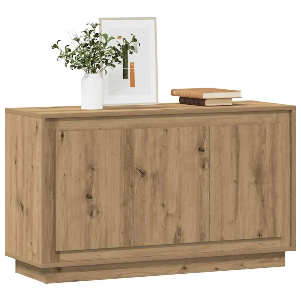 Sideboard Storage Cabinet Brown Engineered Wood 6 Compartments Living Room