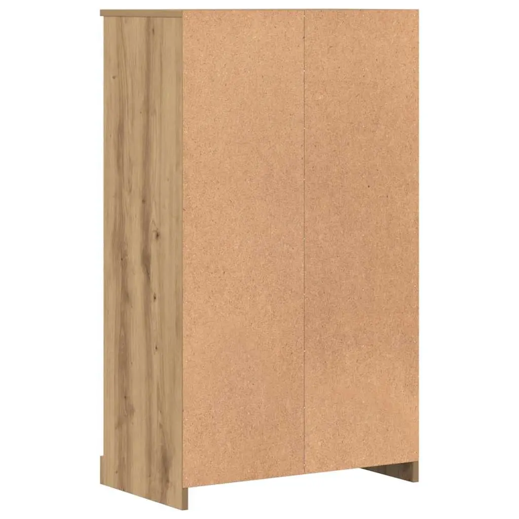 Highboard Storage Cabinet Brown Sideboard Engineered Wood Furniture Buffet