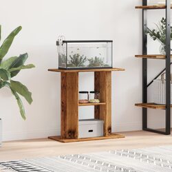 Friendly 3-Tier Fish Tank Stand in Brown for Your Home