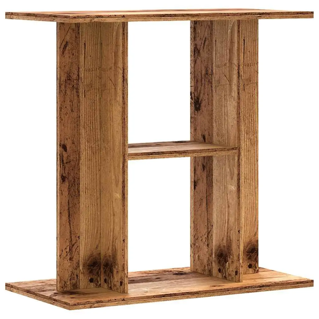 Aquarium Stand 60x30x60 cm Fish Tank Cabinet 3 Tier Storage Old Wood Look