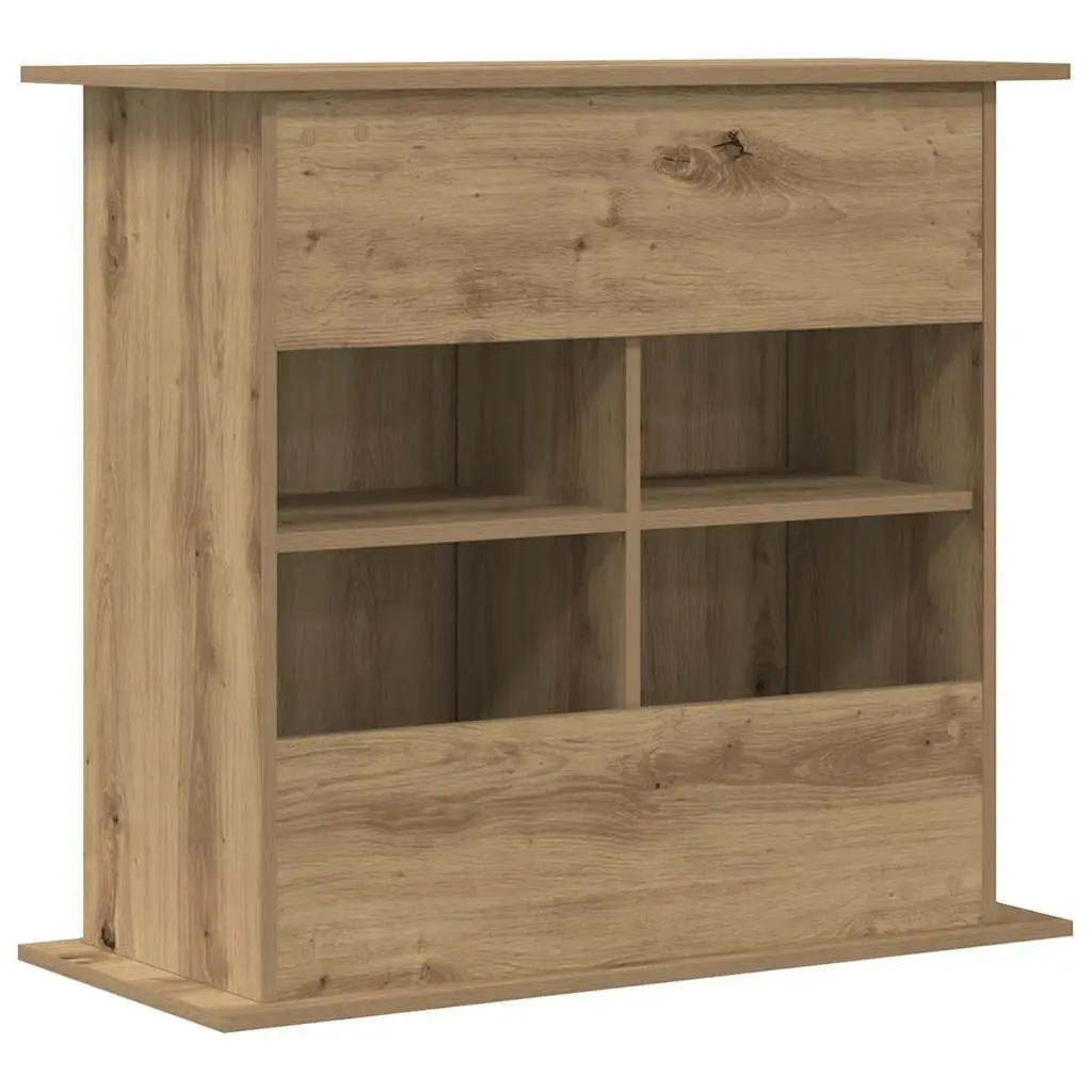 Aquarium Stand 3-Tier Storage Fish Tank Cabinet Brown Engineered Wood Display