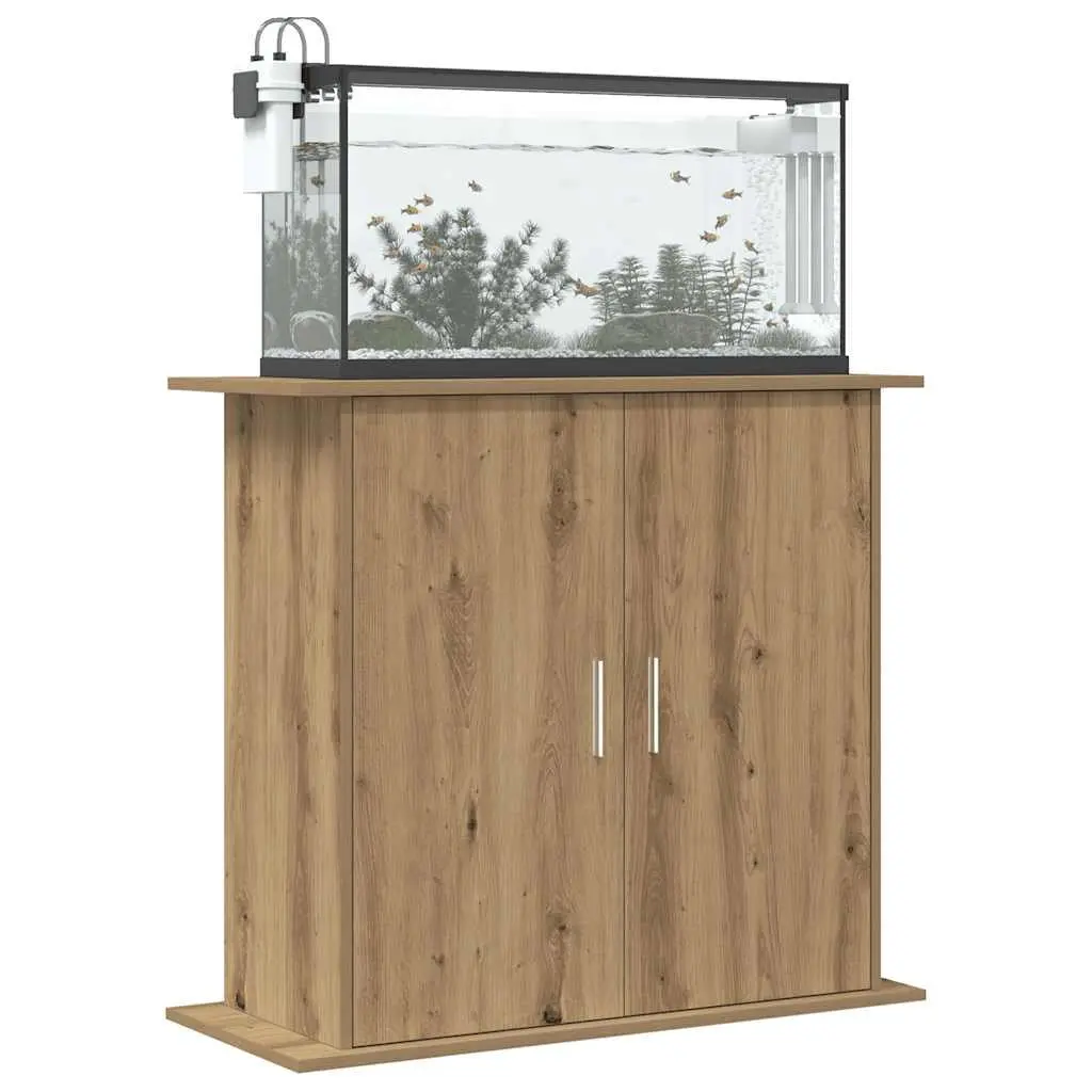 Aquarium Stand 3-Tier Storage Fish Tank Cabinet Brown Engineered Wood Display