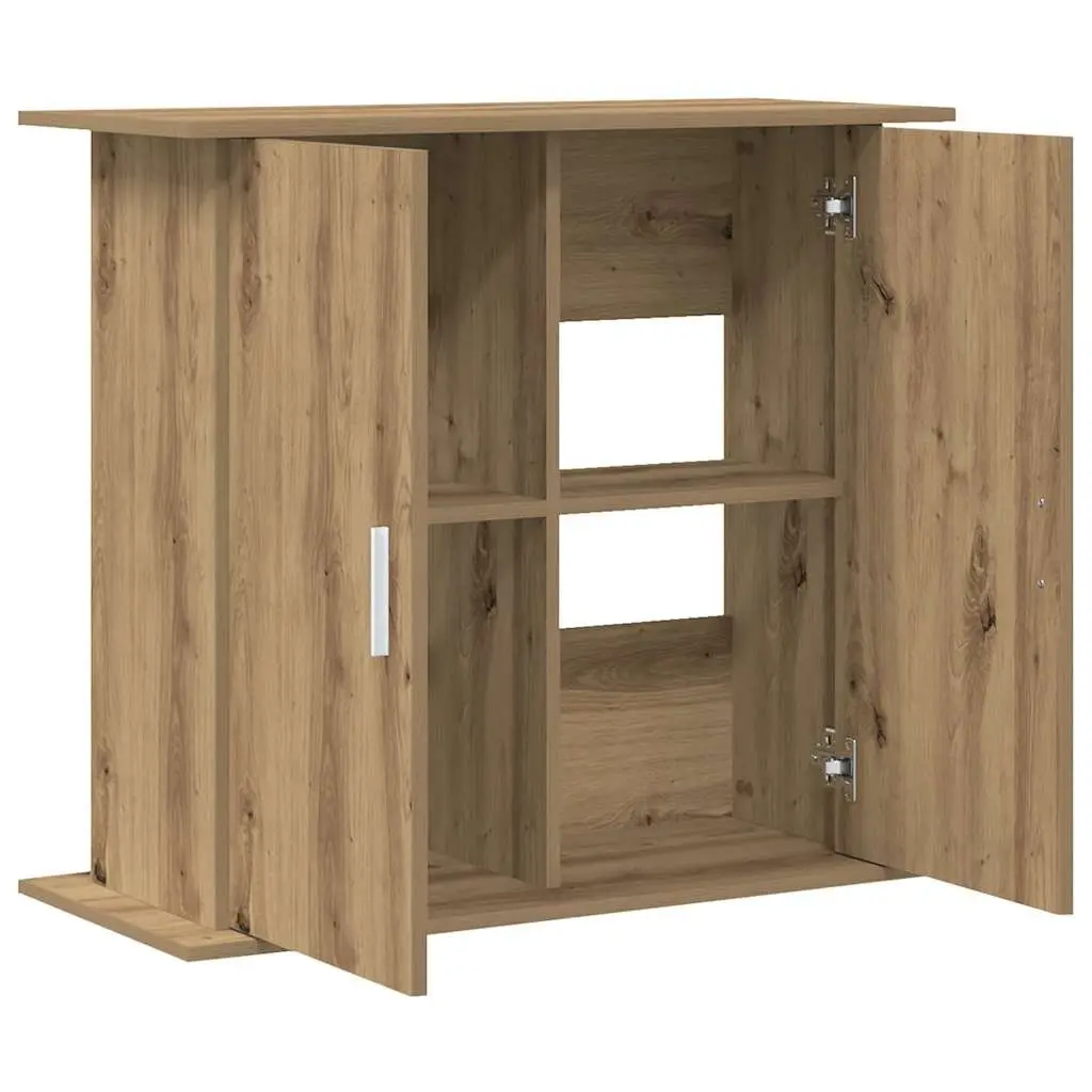 Aquarium Stand 3-Tier Storage Fish Tank Cabinet Brown Engineered Wood Display