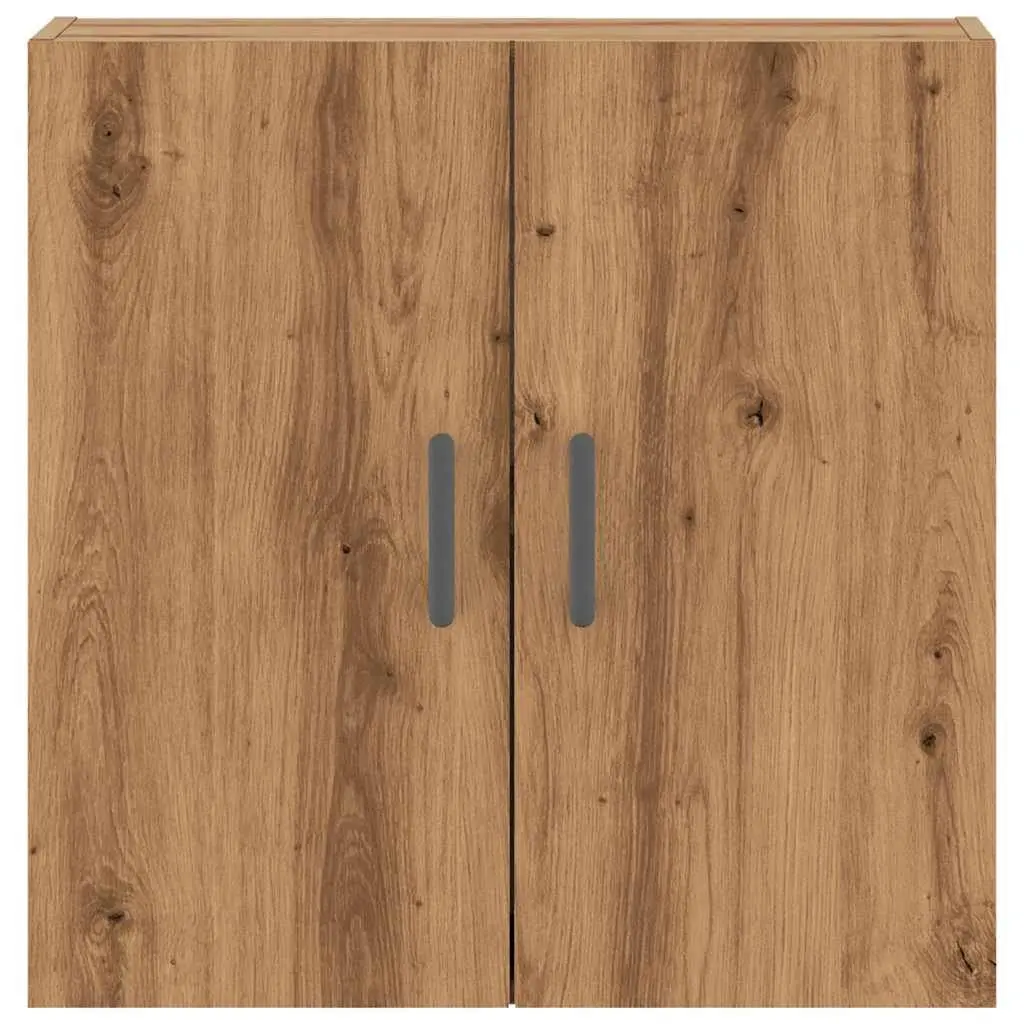 Wall Cabinet Storage Floating Engineered Wood Brown Organiser 60x31x60 cm