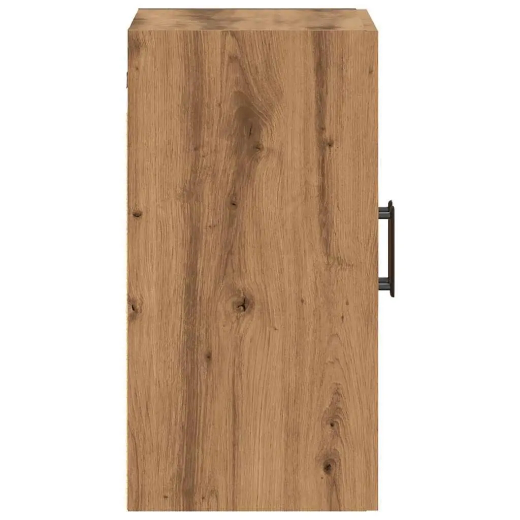 Wall Cabinet Storage Floating Engineered Wood Brown Organiser 60x31x60 cm
