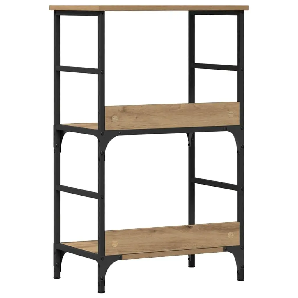 Storage Organizer Book Cabinet Brown 50x33x82cm Engineered Wood