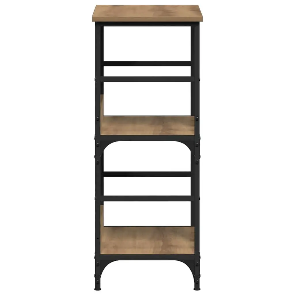 Storage Organizer Book Cabinet Brown 50x33x82cm Engineered Wood