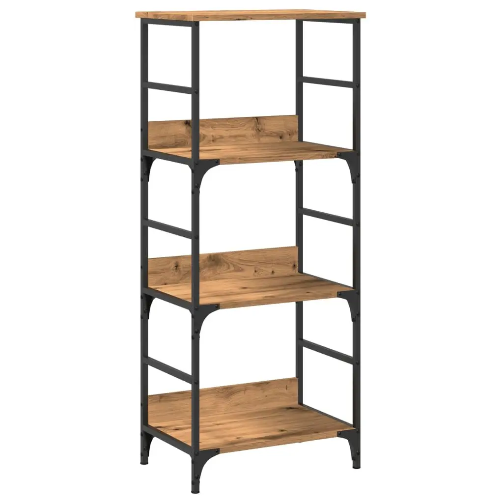 Book Cabinet Engineered Wood Brown Storage Bookshelf 50x33x117.5cm Display Unit