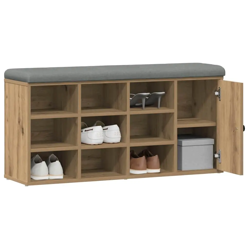 Entryway Storage Bench with Padded Seat
