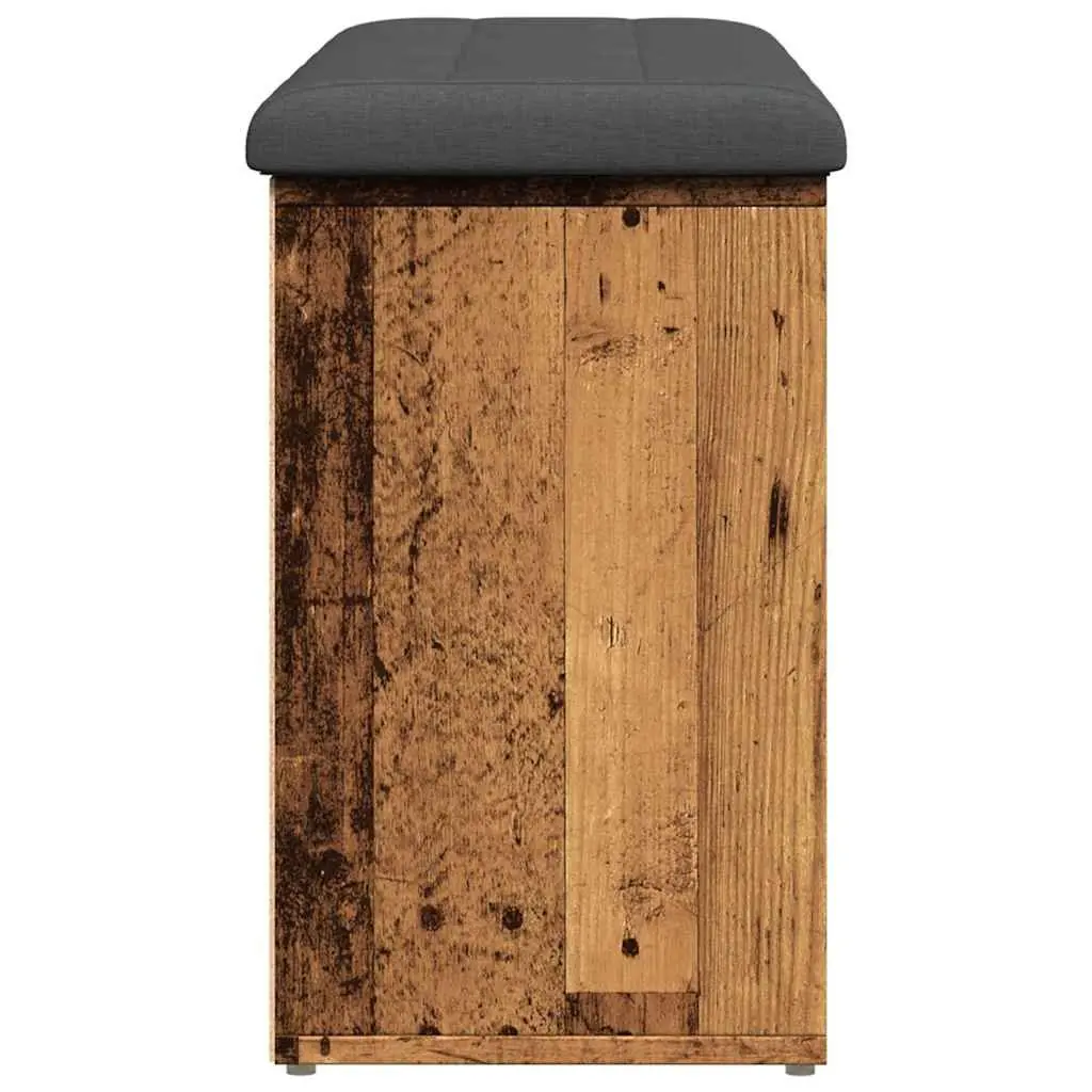 Shoe Bench Old Wood Design 102x32x50 cm Storage Bench Hallway Entryway Seat